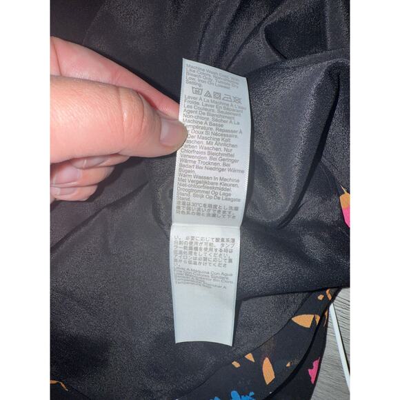 J. Crew Women’s Long Sleeve Floral Crinkle Ruffle Tiered Midi Dress Size 12 - Picture 5 of 6